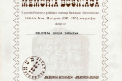 Povelja Memoria Bosniaca