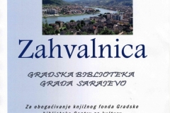 Zahvalnica - Gorazde
